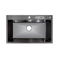 HomePro ซิงค์ฝัง 1 หลุม WD7545TS-BK สีดำ แบรนด์ DYNA HOME