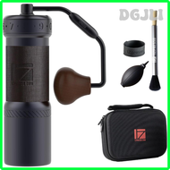 DGJLI 1Zpresso K-Ultra Penggiling Kopi เหล็กสีเทากับเคสพกพาประกอบสอดคล้องบดสแตนเลสเครื่องบดทรงกรวย V