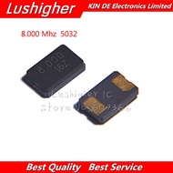 10pcs 8MHZ 10MHZ 11.0592MHZ 12MHZ 13.56MHZ 16.000MHZ 20MHZ 24MHZ 8.000MHZ 16MHz 2Pin 5032 Smd Quartz