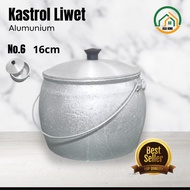 Kastrol Liwet Pan no.6 16cm Thick Aluminum Multipurpose Non-Stick Vintage Asakhi Pan