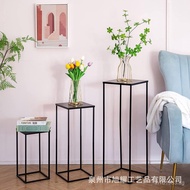 Tall Flower Stand Living Room Decoration Corner Wedding Plant Round Metal Stand Center Table Base St