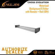 Cross Evolution Motorized Background 6 Roller with Remote + Rod (10ft)