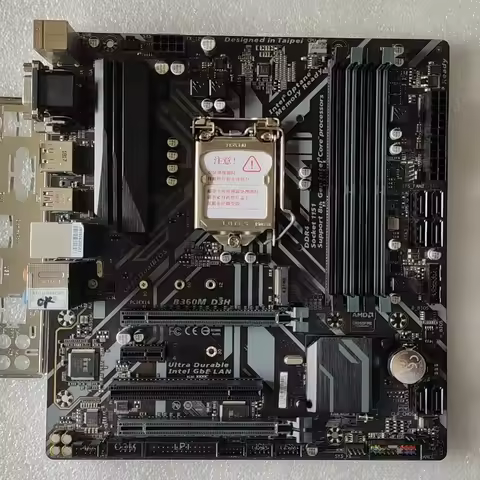 Used B360M-D3H Motherboard LGA1151 DDR4 M.2 Support 8/9th Gen CPU for GIGABYTE