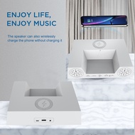 Bluetooth Speaker 10W Wireless Charger Stereo New Hotel Supplies Desktop Retro Wireless Charger Blue