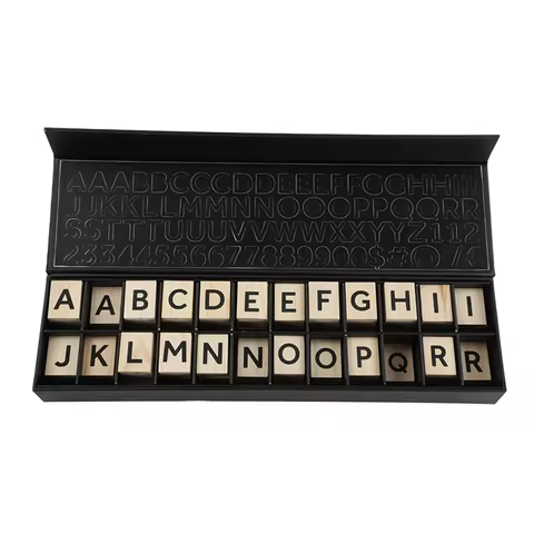 Wooden Letter Tiles for Wall Menu, Changeable Letter Board, Message Board, Cafe Menu (400 Pieces, kr