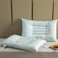 New Quilted Latex Ketsumeishi Pillow Cervical Support Improve Sleeping Pillow Sleep Household Single Ketsumeishi Pillow