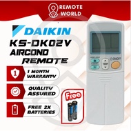Daikin KS-DK02V Universal AC Remote Control | Air Conditioner ARC433A21空调遥控器 Daikin Air Cond Remote Control