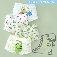 Boxer Brief Set Kids Boys Breathable Cotton 2PCS Underwear Brief Short Brief For Kid Boy Men Makapal