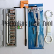 MATA CVT Tracker Package + Clutch Retainer Key 39x41 + Socket Wrench Set 10 pcs + 8 mm T-Wrench + 22