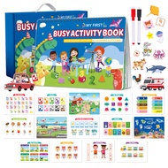 Montessori Busy Book Preschool Kindergarten Learning Activities Busy Book 28 Themes Reusable Autism