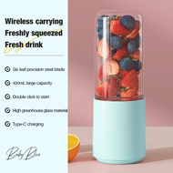 Portable Juicer Cup 400ML 6 Blade Wireless Electric Blender Fruit Juicer Shaker Cup Bottle Mixer Rec
