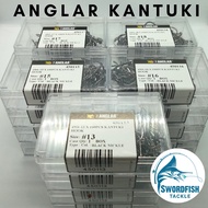 Anglar 4501 Kantuki Mata Kail Baiikk Tajam Black Nickel High Carbon Sharpened Fishing Hook 100pcs (Ready Stock)
