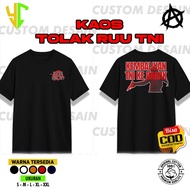 YC_Latest TNI TOLAK Bill T-SHIRT | Latest 2025 adult t-shirts | Own Logo T-shirt/Own Image | 30s PRE