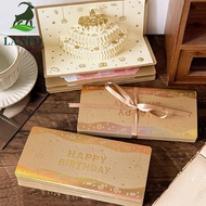 LANFO 3D Birthday Red Envelope, HongBao Traditional Lucky Money Envelope, Greeting Card DIY Packing 