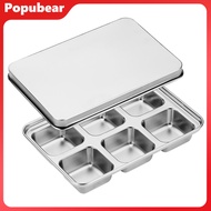 Stainless Steel Ice Cube Tray 6 Cavity Large Whiskey Cubes Mold Fast Release Slow-Melting Whiskey Ic
