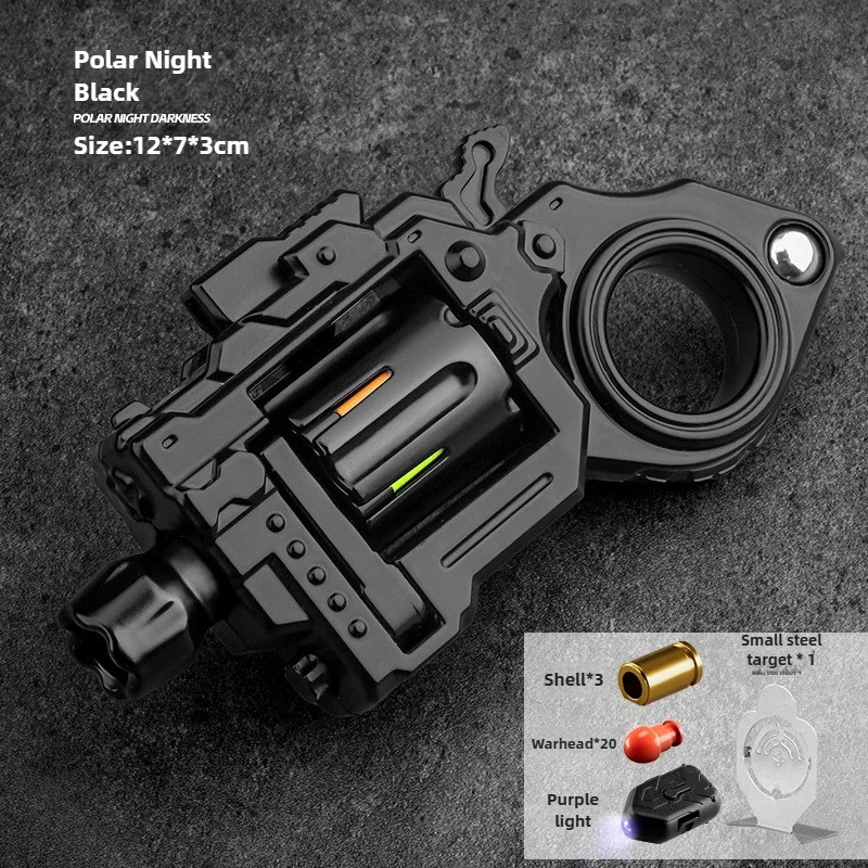 new Fidget Spinner Revolver EDC Alloy Mini Gun Toy Metal Collectible Ring Gun for Stress Relief  Fun
