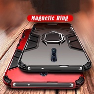 OPPO Reno 10x zoom Case Magnetic Ring Kickstand Hard Armor Hybrid Shockproof Phone Cover