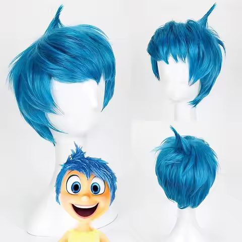 Joy Agent Role Headgear Anime Film Inside Out Happy Character Cos Wig Lady Ball Role Play Headwear C