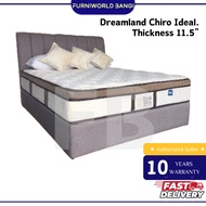 Dreamland Chiro Ideal 11.5" Mattress Miracoil Spring FOC 2 Bantal Dreamland Besar Tilam