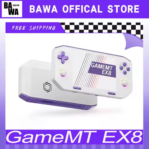 GameMT EX8 Game Console TMR Joystick Open Source 4.88”1620 * 1080 HFD Glass Screen Retro Handheld Ga