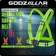 High Reflective Adjustable Safety Belt Safety Vest Safety Strap Shoulder Strap Baju Keselamatan