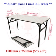 Banquet Table 5'x2.5' / Folding Table / Foldable Table / Office Table / Tuition Table / Study Table 