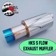 HKS S FLOW for Axia Myvi Kancil below 1.6cc Stainless Steel Titanium Tip