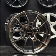 G025 (RFF105) 16X7 4H100/5H100/5H114.3 ET38 CANDY RED / HYPER BLACK / GLOSS BLACK NEW SPORT RIM