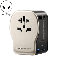 MOMAX ปลั๊ก UA35 1-World N 65Wปลั๊ก GaN อะแดปเตอร์เดินทางสากล3พอร์ตปลั๊ก EU ปลั๊ก US ปลั๊ก UK