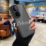 For iQOO Neo 10 5G 2025 New Luxury Simple Black Matte Clear Lens protection Cover For iQOO Neo10 NEO