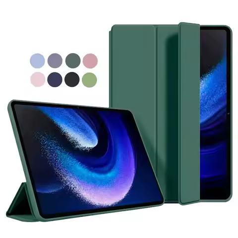 For Xiaomi Pad 6 Pad6 Max 14 Case 2023 Folding Stand Magnetic Soft Silicone TPU Back for Xiaomi Mi P