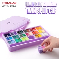 Màu Gouache HIMI Twin Split Cup 36/48 Màu - New 2023 (TẶNG GIẤY VẼ)