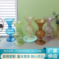 Simple Background Photo Props Home Decoration Coffee Shop Candle Holder Retro Glass B & B Decoration