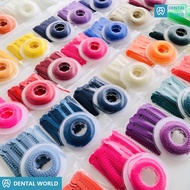 【short / continuous type】15Feet/Roll Latex Free Power Chain 1040Pcs I Type 48Colors Latex-Free Clear