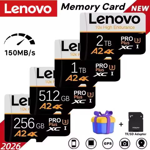 Lenovo 2TB Memory Card 1TB Memory Card 512GB Tf SD Card Large Capacity Flash Card High Speed Flash D