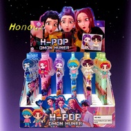 [Honour-t] 6/12/24/48Pcs Kpop Demon Hunters Cute 0.5mm Bla Gel Pens Kawaii Cartoon Anime Peripherals