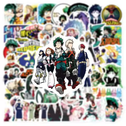 10/30/50pcs My Hero Academia Anime Cartoon Stickers Japanese Manga Decals DIY Skateboard Guitar Phon
