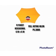 Flysheet HEXSA 6X6 PU;3000