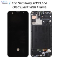 1X Display For Samsung Galaxy A307 A30s  LCD Touch Panel Digitizer Assembly A307F Screen  With Frame