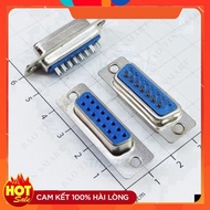 [5 Pieces]- DB15 Port 15 Pins Straight 2 Rows Solder Wire Connector ChipViet Store