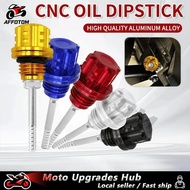 AFFOTOM Motorcycle oil dipstick hexagonal oil dipstick plum blossom shaped oil screw