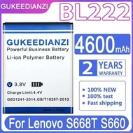 Fast Charging Stable BL222 Mobile Phone Battery 4600Mah For Lenovo S668T S660