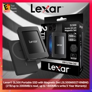 Lexar SL500 Portable SSD with Magnetic Set LSL500M001T-RNBNG/LSL500M002T-RNBNG (1TB/2TB/3 Year Warra