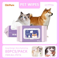Pet Wipes Dog/Cat Wet Tissues Wipes for Dog Cat Puppy Cat Wipes Dog Wipes Pet Dog Cleaning