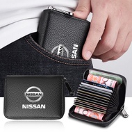 Car Leather Driver's License Card Holder Bag Wallet For Nissan Tiida Sylphy Teana X Trail T30 T32