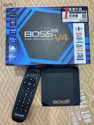 🌟全港免郵🌟Boss TV 博視電視 V4  第4代電視盒子 AI語音 國際通用 智能電視網絡機頂盒