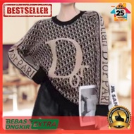 Atasan wanita 7242-1 baju Sweater Rajut Import 01 korea style