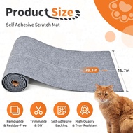 Cat Scratch Furniture Protector, Trimmable Self-Adhesive Cat Scratching Mat Protecting Couch, Door a