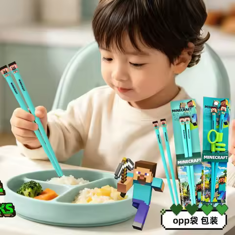 Kids Training Chopsticks Cartoon ABS Chopsticks Learning Chopstick Reusable Tablewar