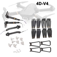 4DRC V4 4D-V4 RC Drone Spare Parts Propeller Prop Protective Frame Front Rear Arm with Motor Engine